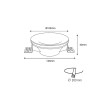 Encastreable en plâtre Ø 100 mm pour ampoule GU10