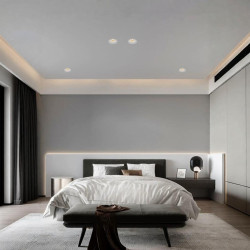 Aro Downlight Integración Escayola/Pladur Ø100mm para Bombilla GU10