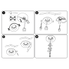 Ø130mm plasterboard recessed downlight ring for GU10 bulbs
