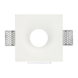 Aro Downlight Integración Escayola/Pladur 120x120mm para Bombilla GU10 cuadrado