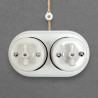 Cadre en porcelaine double surface d'installation