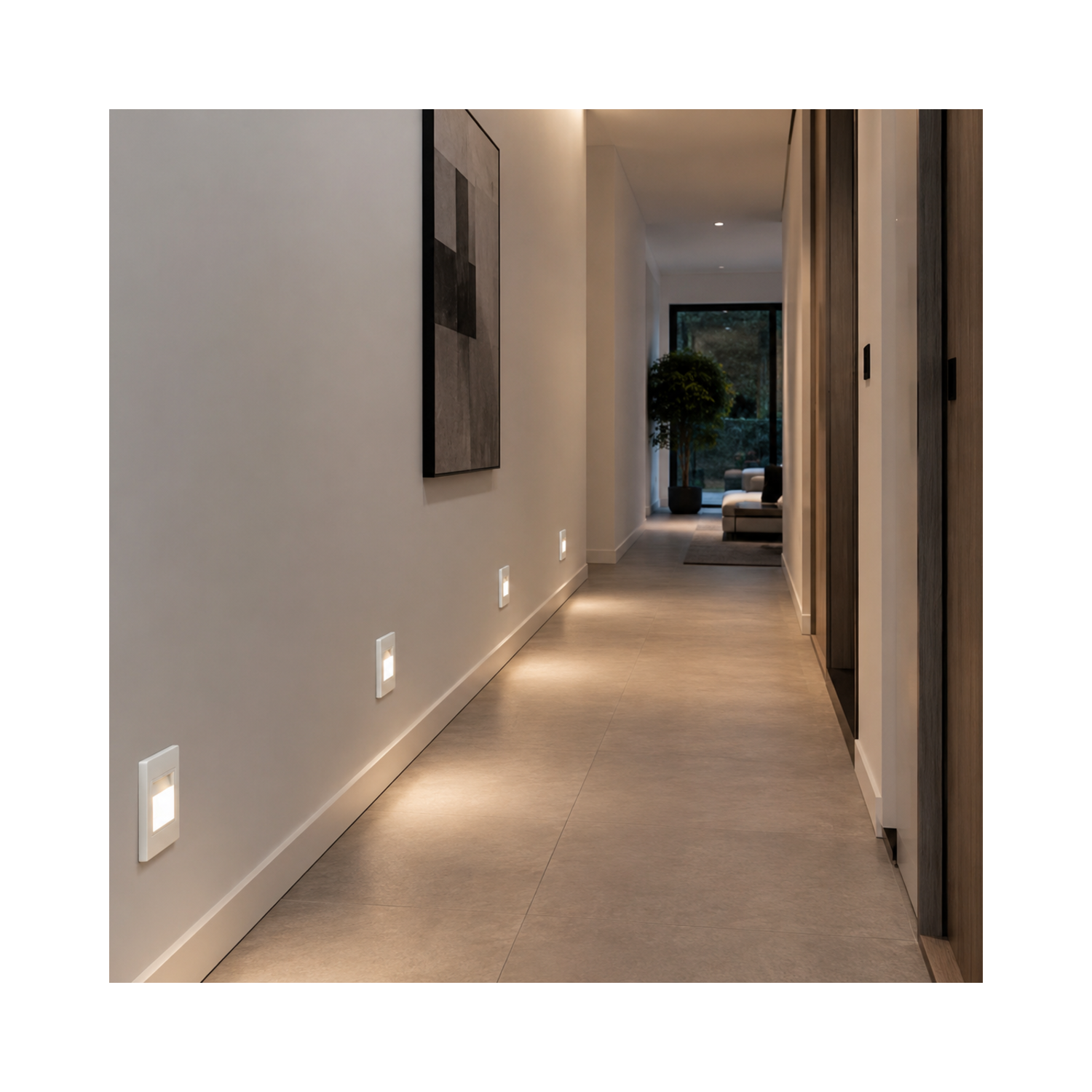 Bande LED 1,5W encastrée Blanc IP20