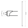Tube LED T8 9W Variable G13 120º Aluminium