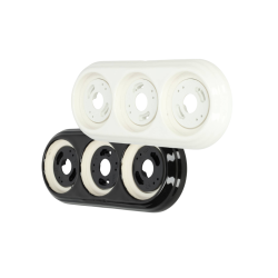 Surface mounted triple porcelain frame