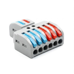 Conector Rápido 2 Entradas 6 Salidas 0,08-4 mm²