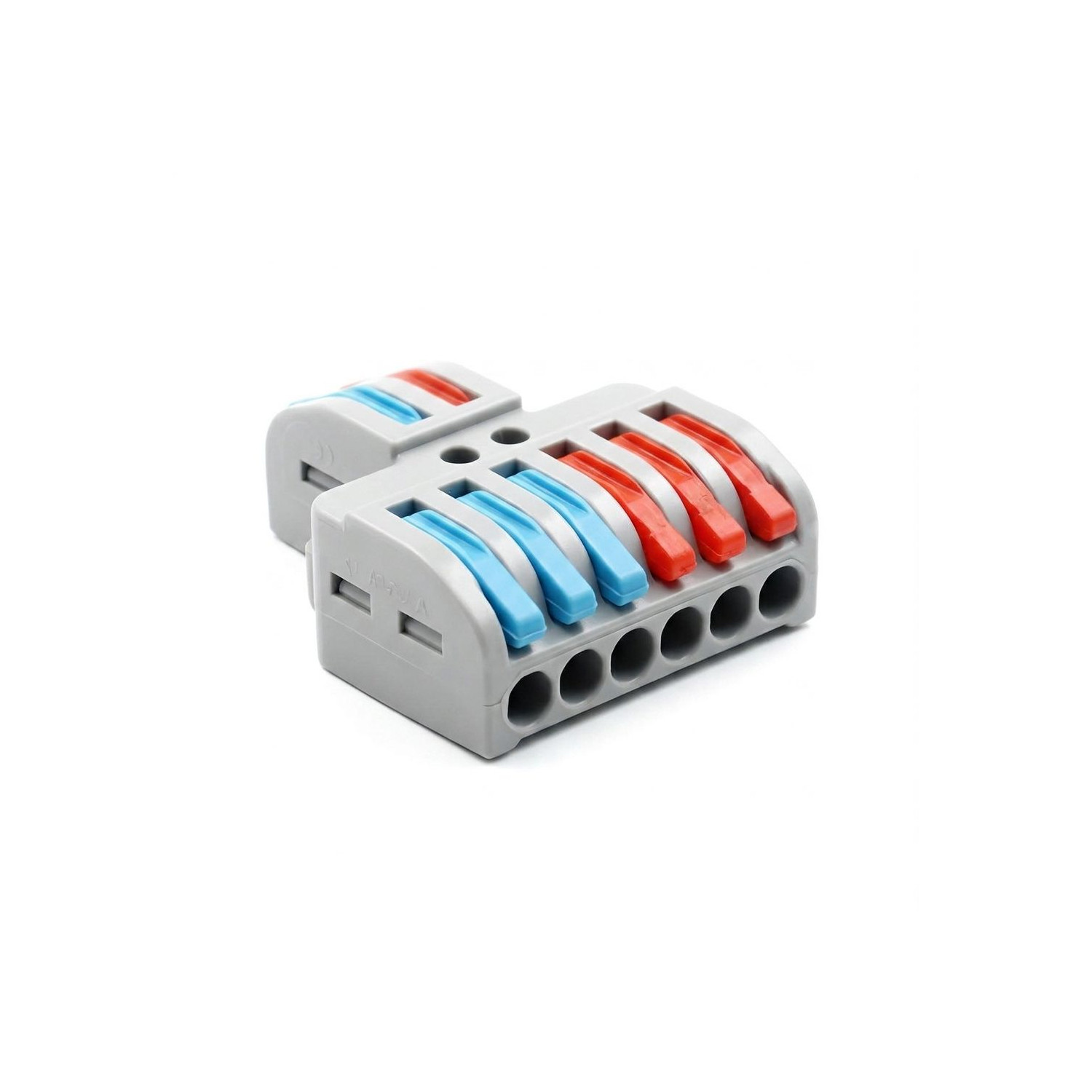 Conector Rápido 2 Entradas 6 Salidas 0,08-4 mm²