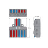 Conector Rápido 2 Entradas 6 Saídas 0,08-4 mm²