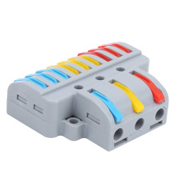 Conector Rápido 3 Entradas 6 Salidas 0,08-4 mm²