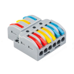 Conector Rápido 3 Entradas 6 Salidas 0,08-4 mm²