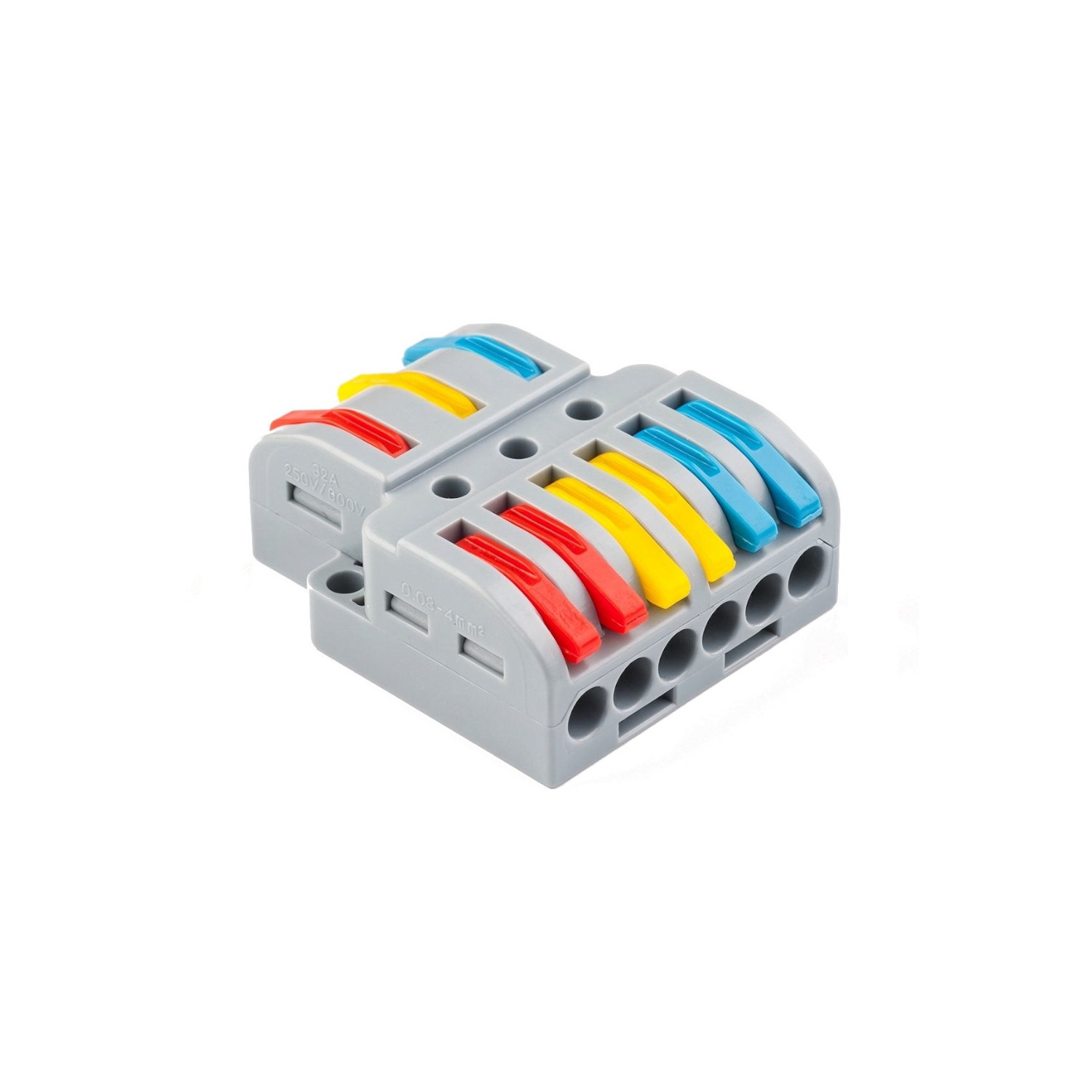 Conector Rápido 3 Entradas 6 Salidas 0,08-4 mm²