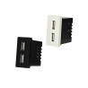Double base modulaire USB encastrée