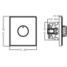 Dimmer de LED 500W série Zero