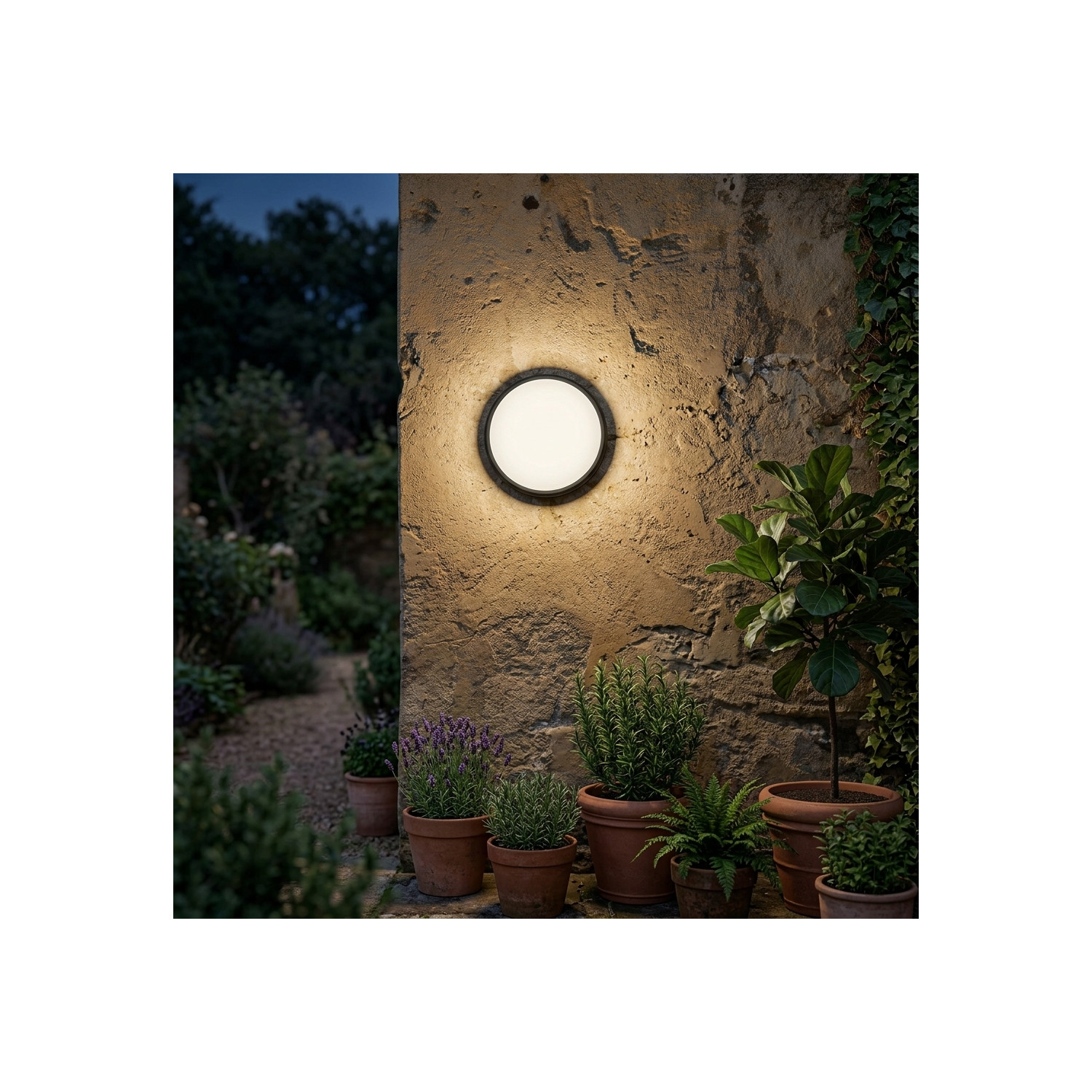 Round bulkhead lamp 12W IP54