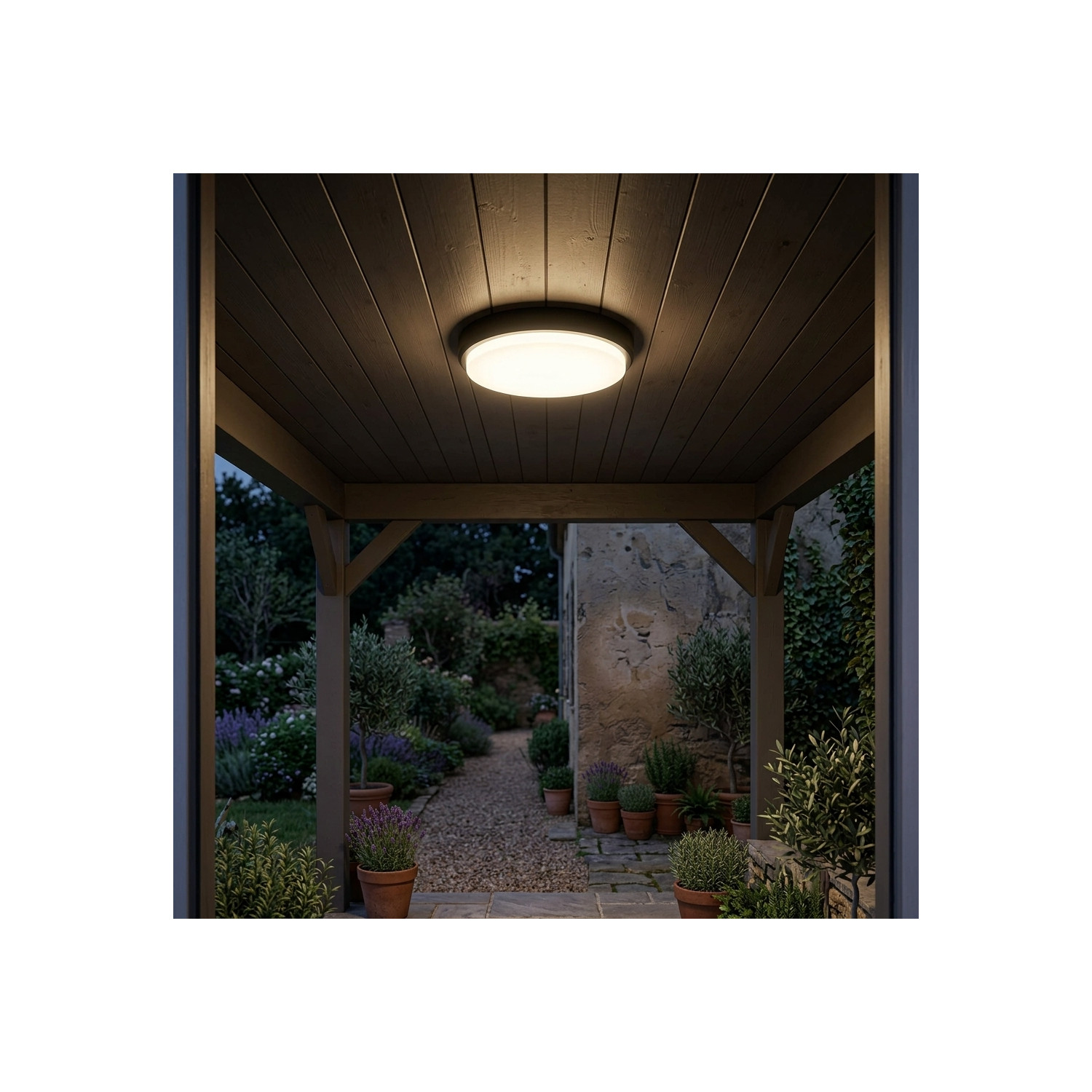 Round bulkhead lamp 15W IP54