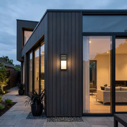 Applique d'extérieur CURVE E27 IP54 noir