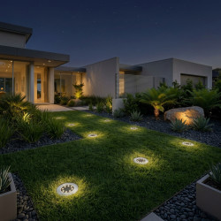 Solar Floodlight with Spike Mount 8 LEDs IP44