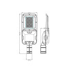 Lampadaire LED 100 W LUMILEDS - PHILIPS 150 lm/W IP65