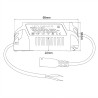 Driver downlight LED 12w para 18w
