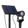 Kit de 4 projecteurs solaires LED d’extérieur avec panneau solaire 1W IP65