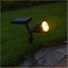 Spot LED d'extérieur avec panneau solaire 2 W, IP44