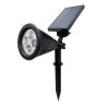 Outdoor LED spotlight with 2W solar panel, IP44