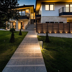 Aplique Solar LED de Pé 40cm 6W IP65