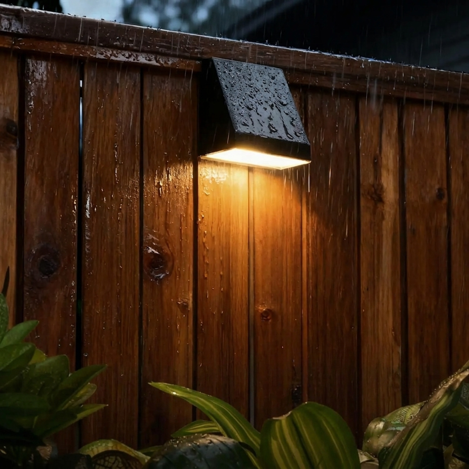 1W Solar-Powered LED Wall Light with Motion Sensor and Constant Light, IP65