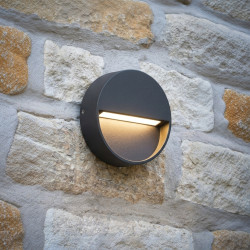 Baliza LED Exterior 3W Superfície de Parede Circular