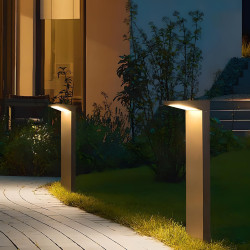 Baliza LED solar de pé, 60 cm, 3 W, IP65, para instalação à superfície