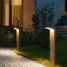 Baliza LED solar de pé, 60 cm, 3 W, IP65, para instalação à superfície