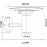 Aplique de parede Solar LED 3W 2CCT IP65