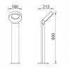 Balise LED de sol 60cm 12W design anneau IP65