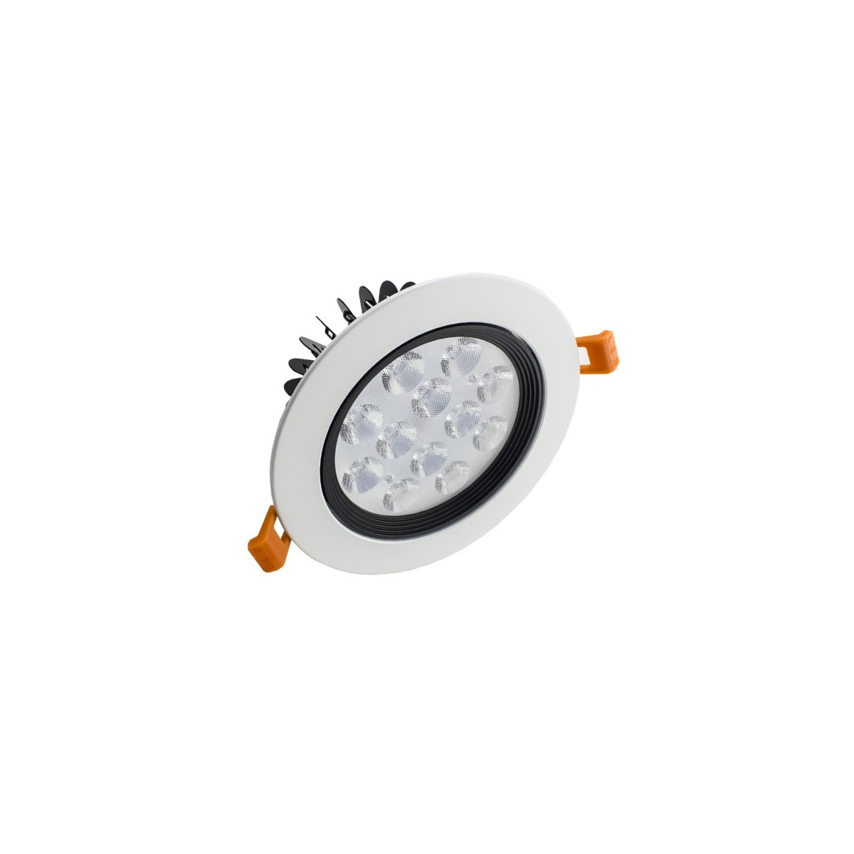 LED Downlight - 12W, White Frame