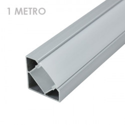 Perfil de alumínio angular tira led 1 metro