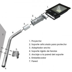 Adaptateur 60mm pour support de lampadaire