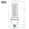 Corn Bulb - 16W, 360º