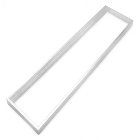 Quadro de alumínio branco para painel 30x120