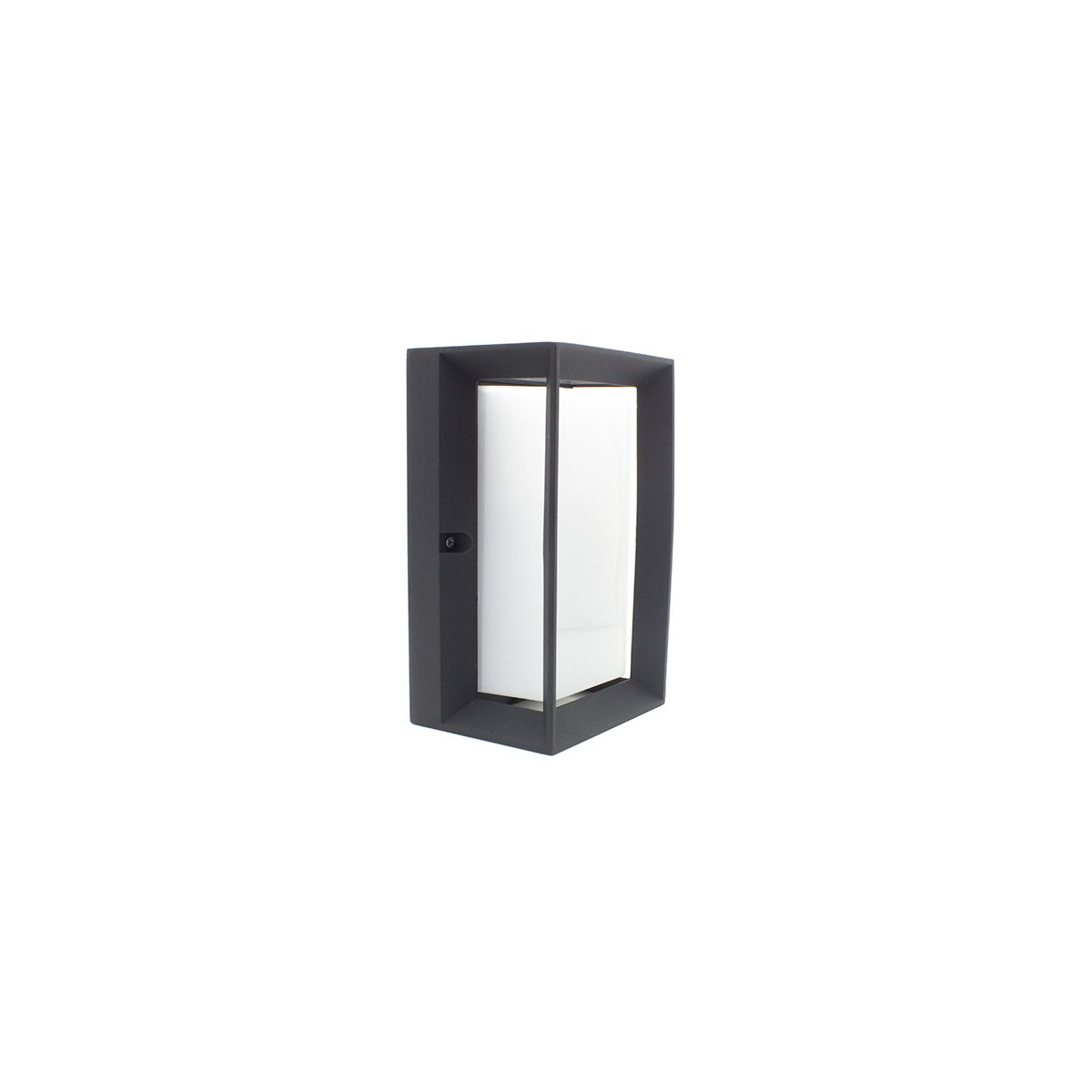 Applique rectangulaire E27 noir IP54