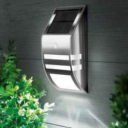 LED wall light motion sensor silver color