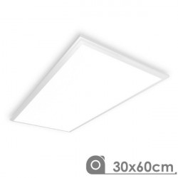 Panneau LED 30 x 60 cm 25W cadre blanc