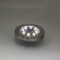 Balise solaire à LEDs au sol avec pointe