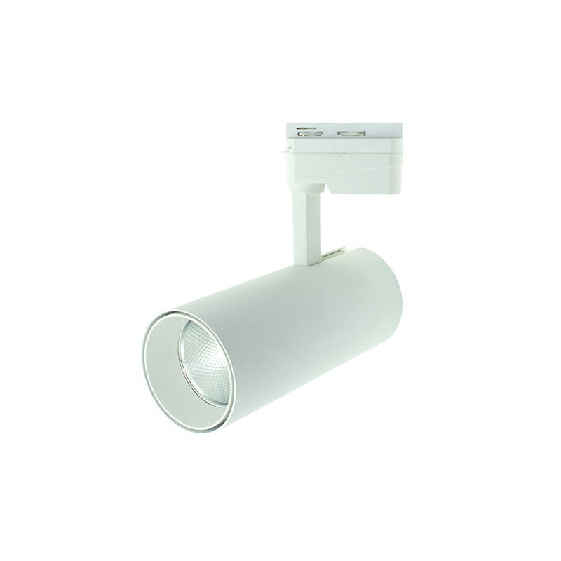 Spot sur rail - 30W, orientable, blanc
