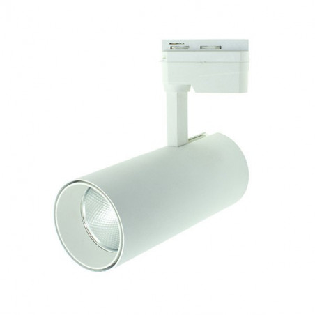 Spot sur rail - 30W, orientable, blanc