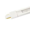 Joint de rail droit en PVC, couleur blanche