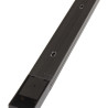 PVC LED Spotlights Rail - Connectable, 2 Meter Long, black