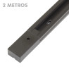 Pista lâmpadas LED PVC preto 2 metros