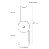Bracket for streetlight LED lamps Ø 50 mm