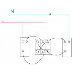 Interruptor simple cruzamiento 10A