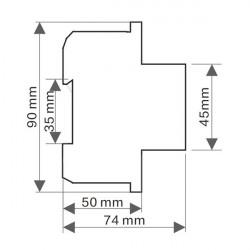 Residual current circuit breaker 2P 6kA