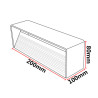 Aluminium wall lamp LED 7W white colour